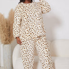 Pyjama en Flanelle à Motif Léopard – Ensemble 2 pièces (Grande Taille Femme)