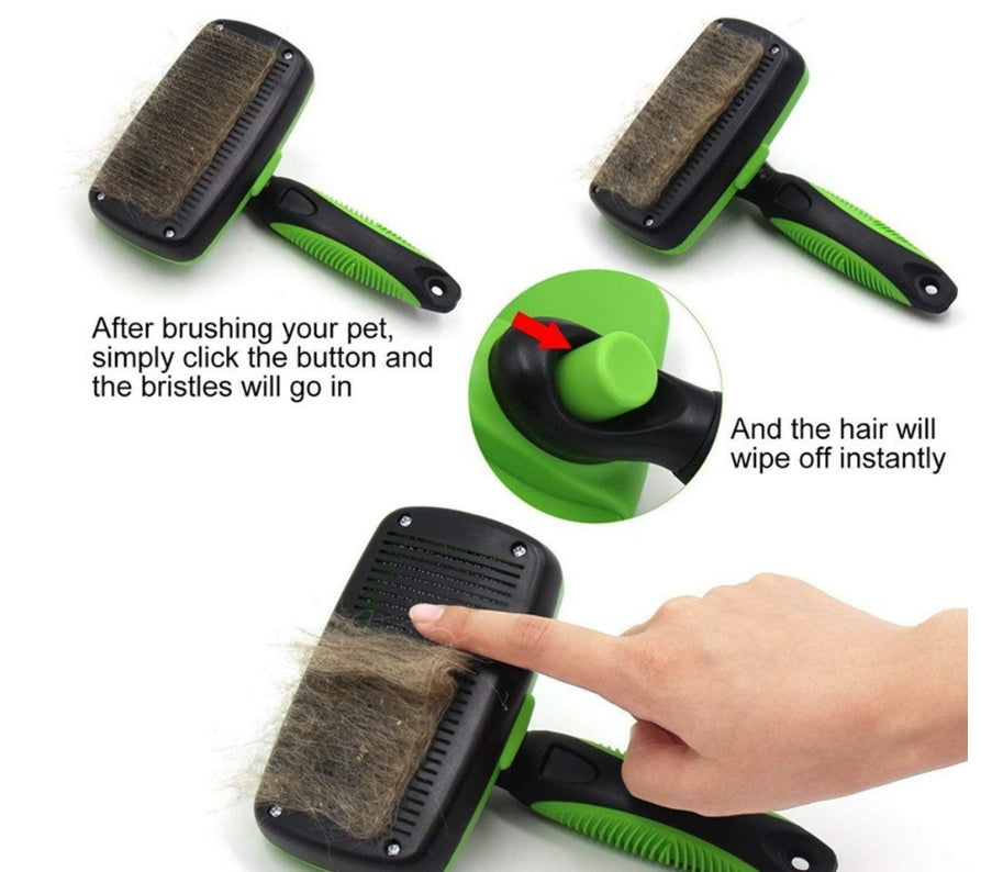 Brosse Auto-Nettoyante pour Chiens & Chats – Démêlage Efficace & Entretien Facile