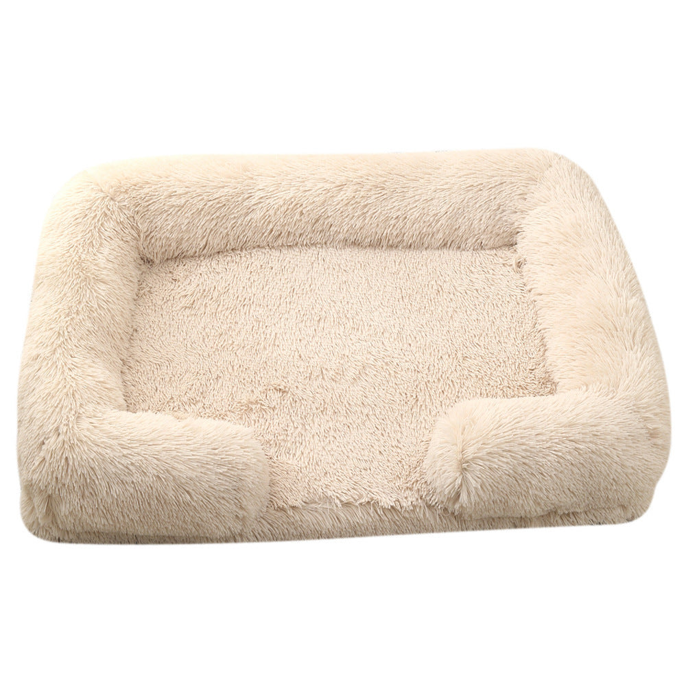 Panier Rond en Peluche pour Chien