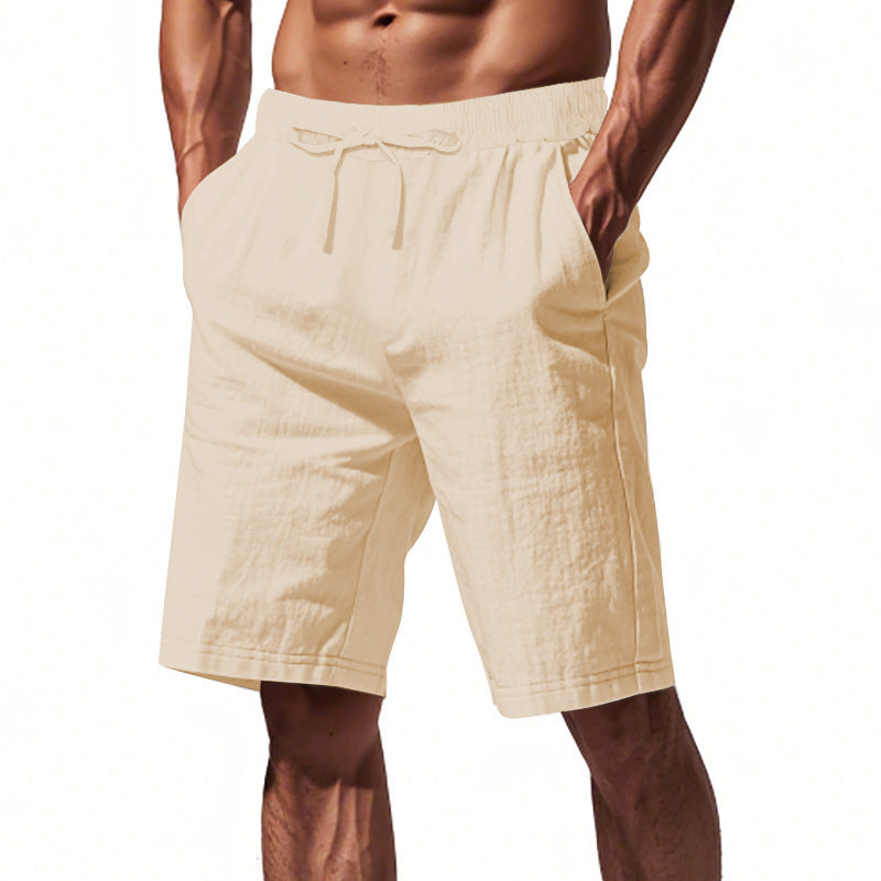 Short Homme en Lin Uni – Léger et Confortable