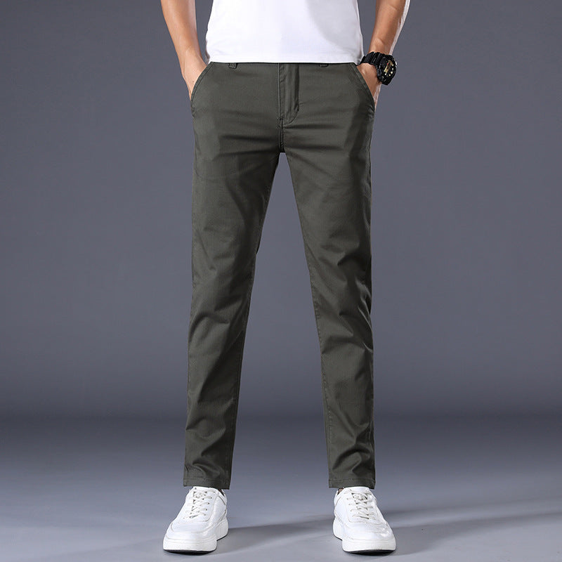 Pantalon Homme Coupe Droite Style Coréen – Élégance Décontractée