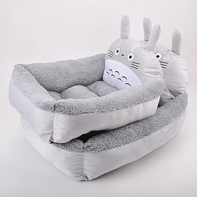 Lit / Canapé d’Hiver Douillet pour Chiots & Chats – Lavable & Confortable