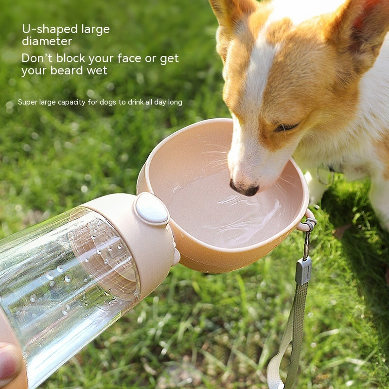 Bouteille d'Eau Portable pour Chien avec Bol Intégré
