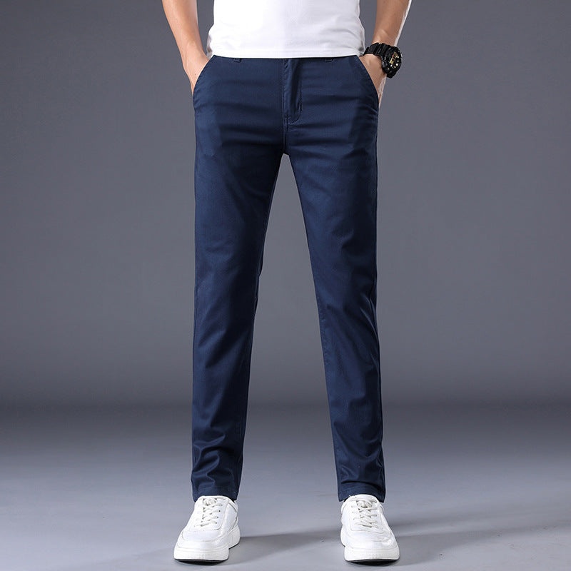 Pantalon Homme Coupe Droite Style Coréen – Élégance Décontractée