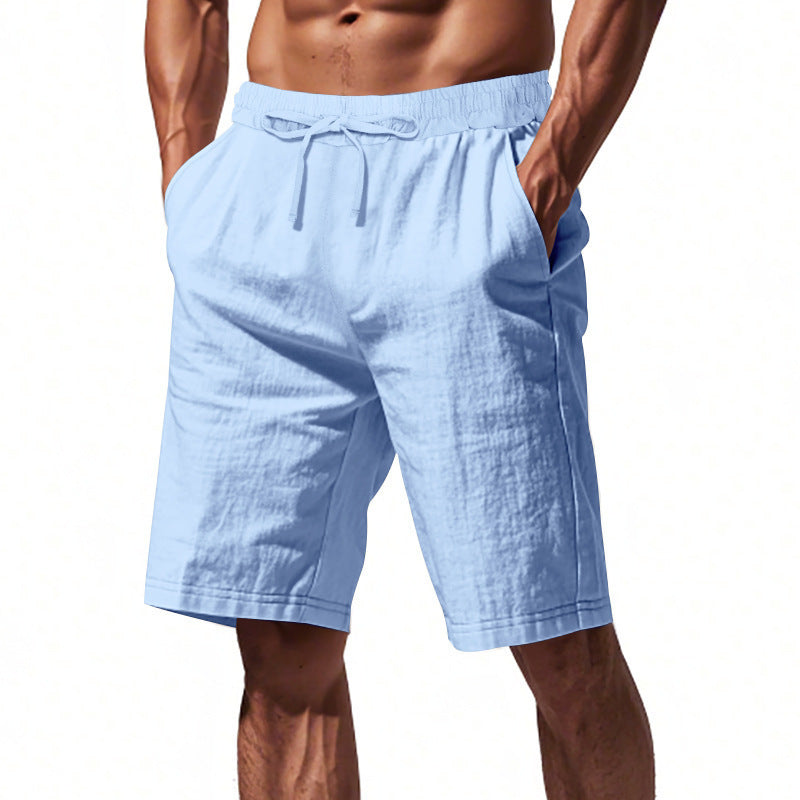 Short Homme en Lin Uni – Léger et Confortable