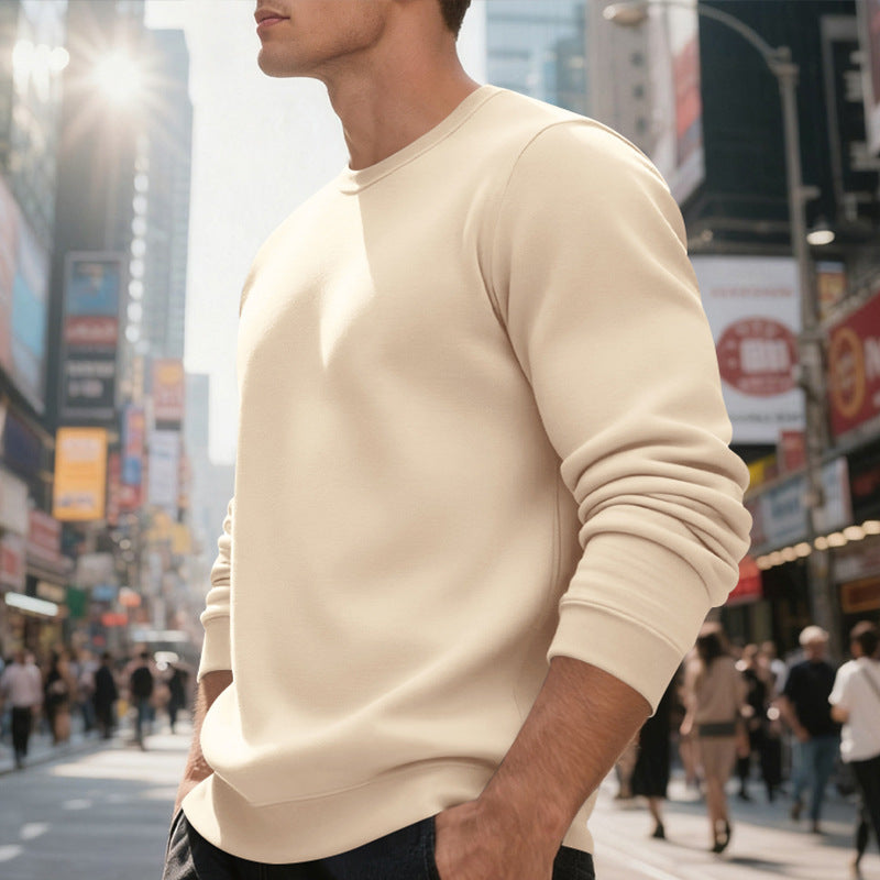 Sweatshirt en Molleton Homme – Col Rond & Coupe Décontractée