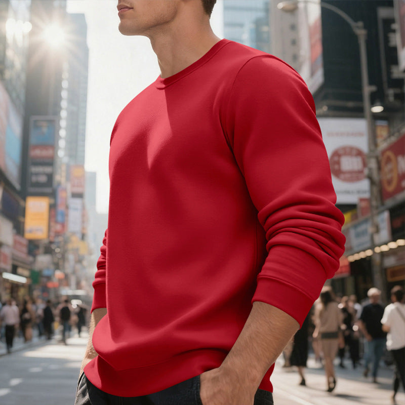 Sweatshirt en Molleton Homme – Col Rond & Coupe Décontractée