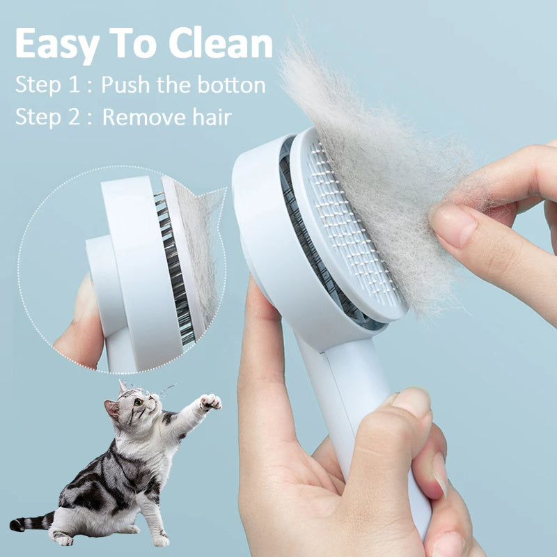 Brosse à Picots pour Chiens & Chats – Auto-nettoyante & Massage Relaxant