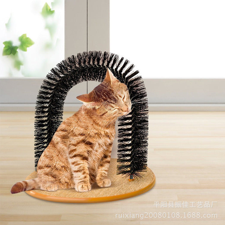 Jouet de Massage pour Chat – Brosse à Gratter & Nettoyage du Pelage