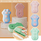 Peigne Pulvérisateur Électrique pour Chats & Chiens – Nettoyage, Massage & Élimination des Poils