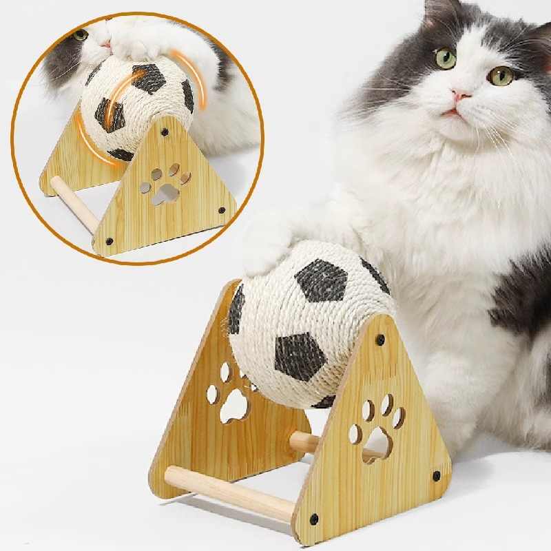 Grattoir Vertical en Bois pour Chat