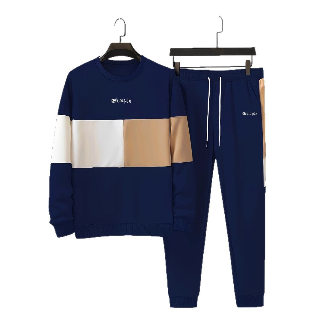 Ensemble de Sport Décontracté Homme – Impression Simple & Coupe Moderne
