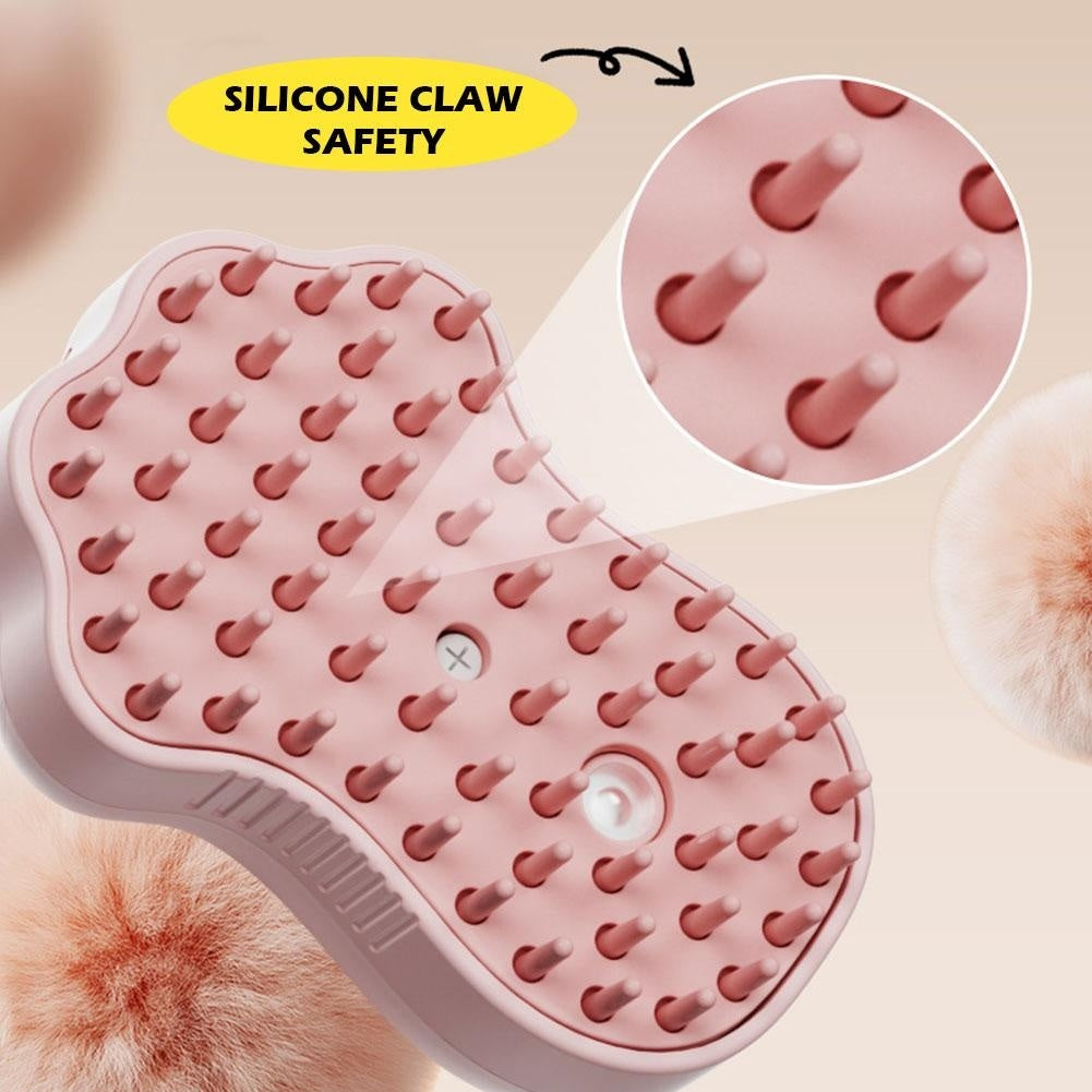 Peigne Pulvérisateur Électrique pour Chats & Chiens – Nettoyage, Massage & Élimination des Poils