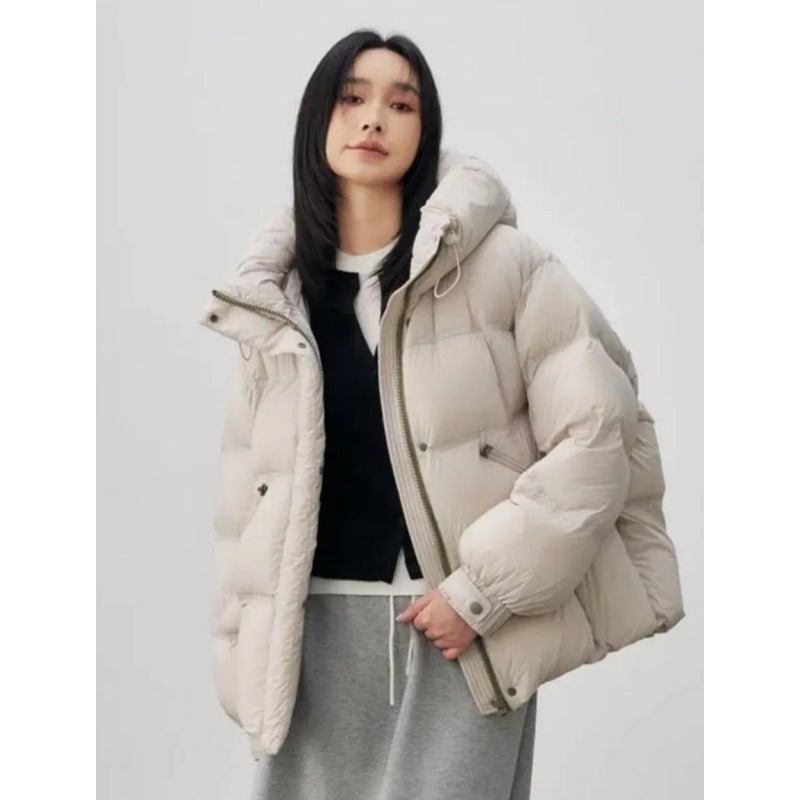 Manteau en Coton à Capuche pour Femme – Élégance et Confort