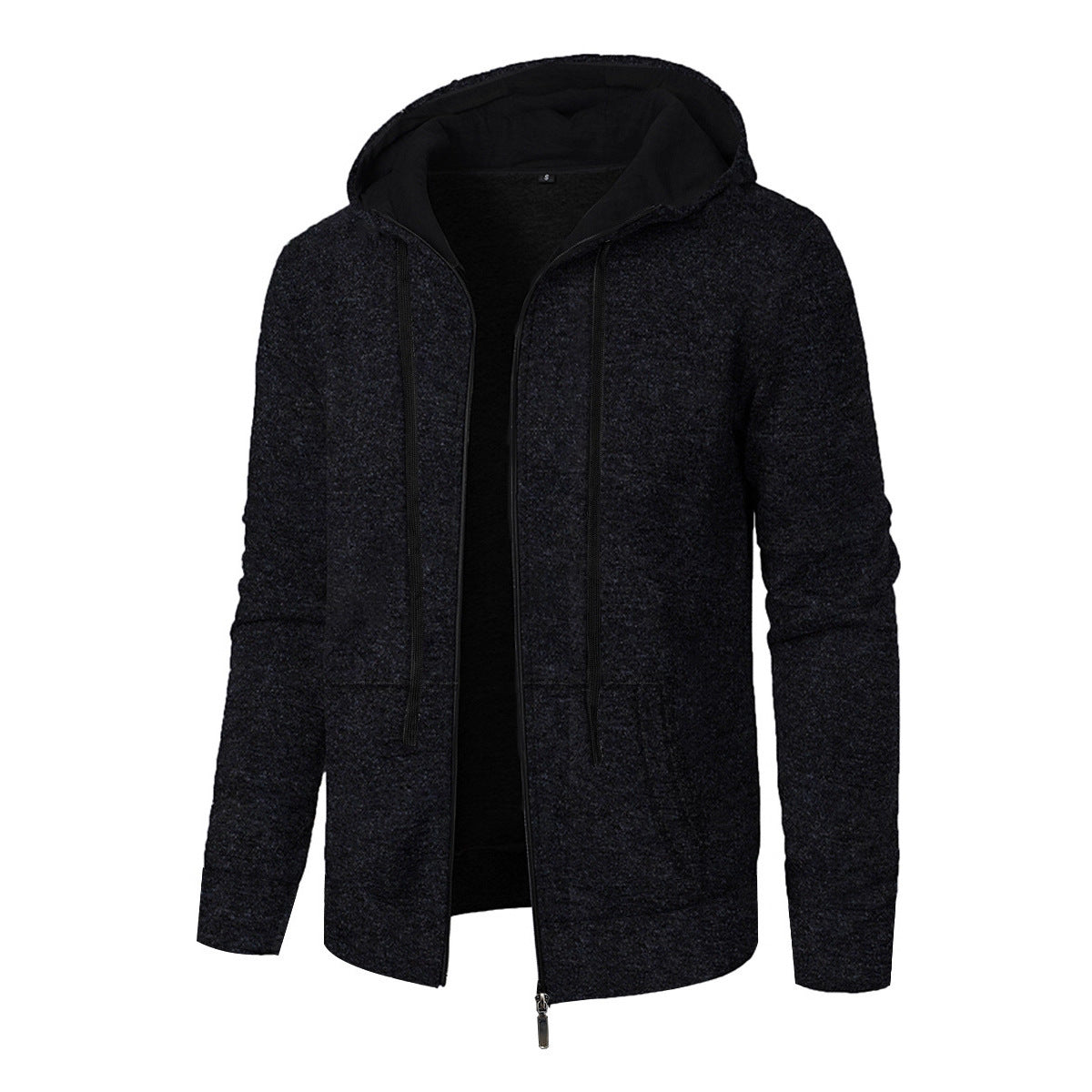 Manteau à Capuche Homme en Jacquard – Élégance et Confort