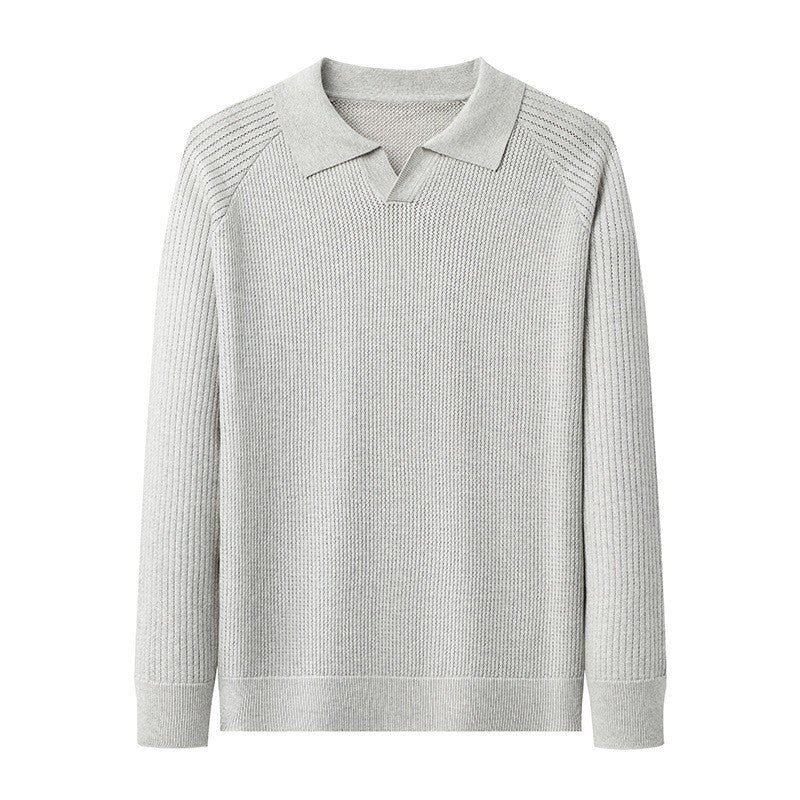 Polo Manche Longues à Col Ciseaux Homme – Élégance et Confort