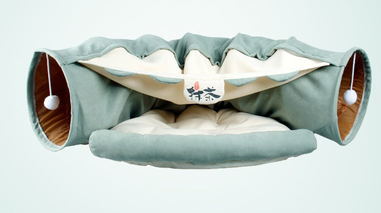 Tunnel de Jeu Interactif pour Chats – Pliable, Coloré et Amusant