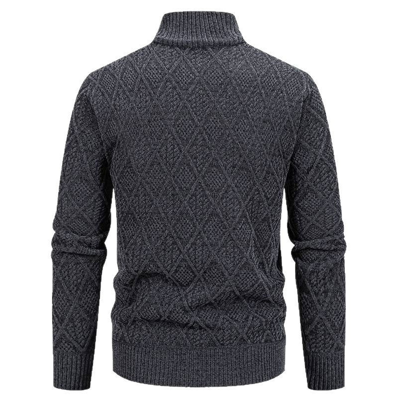 Manteau Cardigan à Col Montant pour Homme – Tendance Automne-Hiver