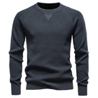 Pull Homme Col Rond Uni – Élégance et Confort
