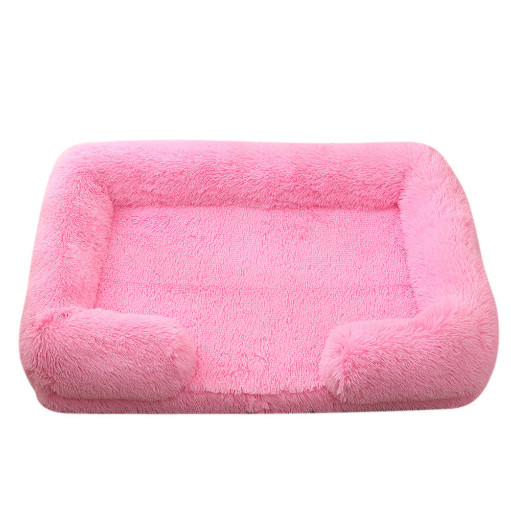 Panier Rond en Peluche pour Chien