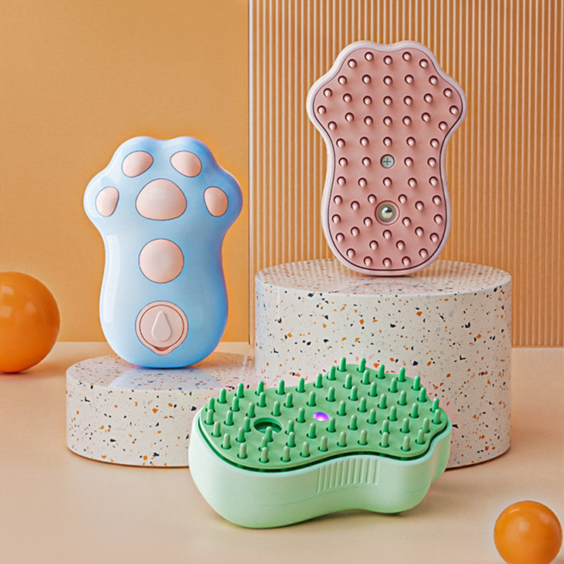 Peigne Pulvérisateur Électrique pour Chats & Chiens – Nettoyage, Massage & Élimination des Poils