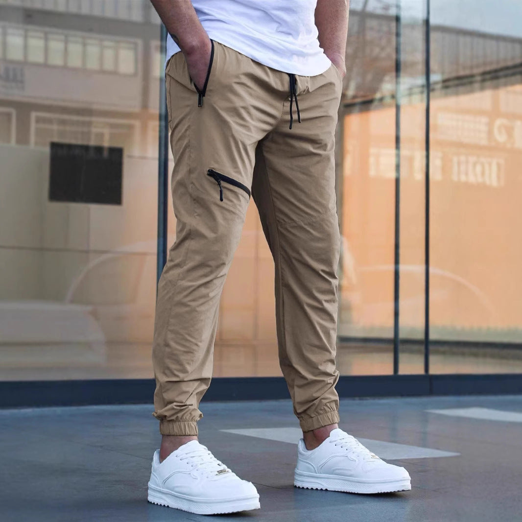 Pantalon pour Homme avec Bretelles et Fermetures Éclair