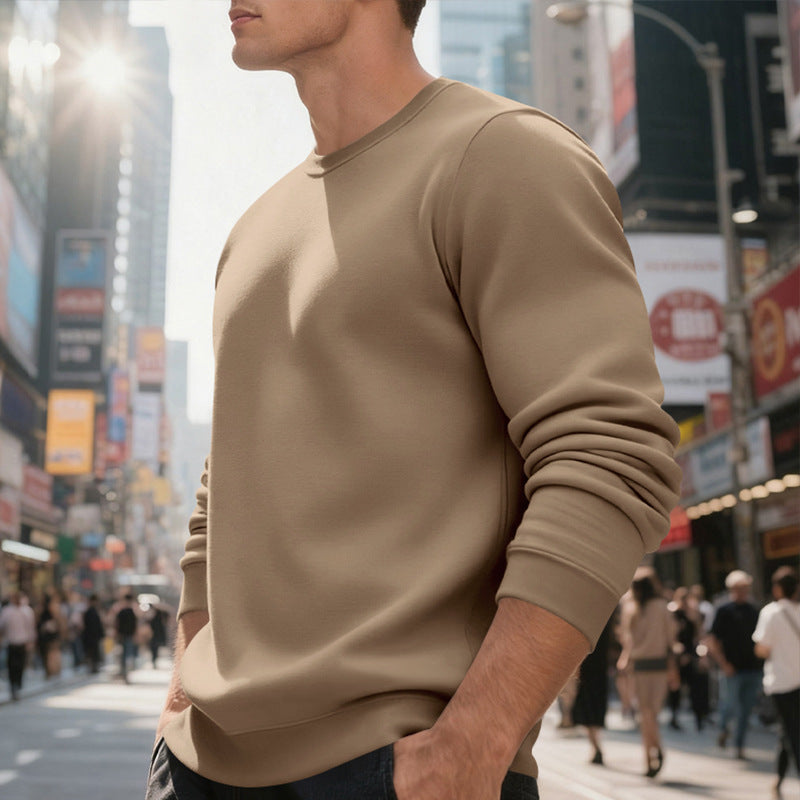 Sweatshirt en Molleton Homme – Col Rond & Coupe Décontractée