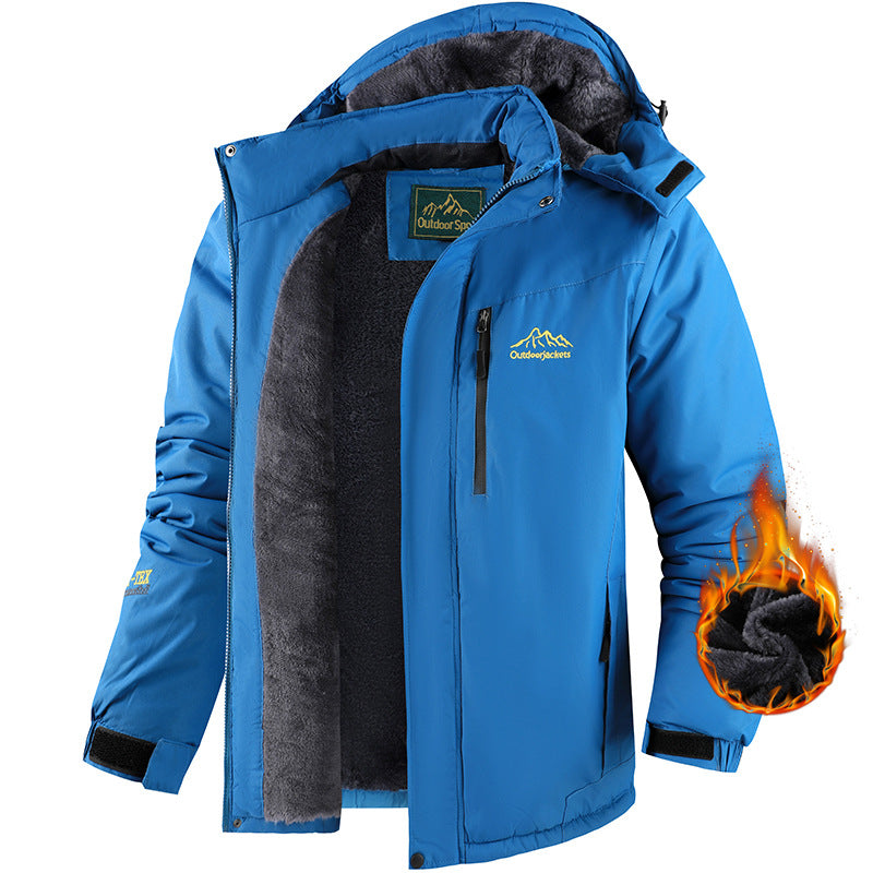 Blouson à Capuche Doublé Polaire pour Homme – Protection Hivernale