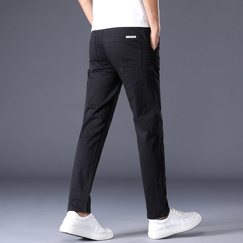 Pantalon Homme Coupe Droite Style Coréen – Élégance Décontractée