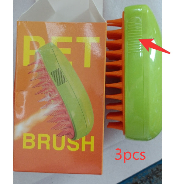 Brosse à Vapeur 3 en 1 pour Chiens & Chats – Démêlage, Massage & Entretien Facile