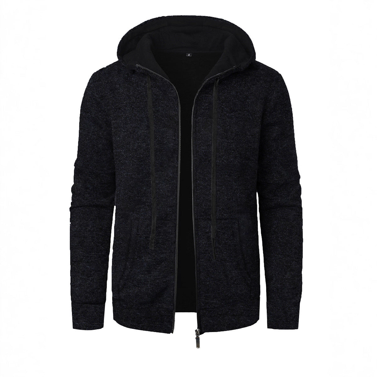 Manteau à Capuche Homme en Jacquard – Élégance et Confort