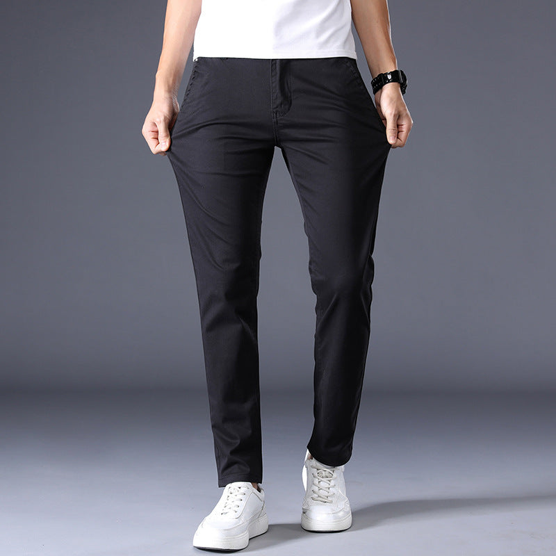 Pantalon Homme Coupe Droite Style Coréen – Élégance Décontractée