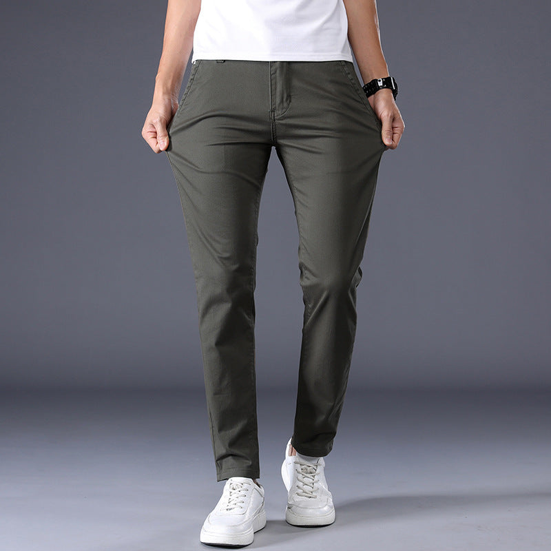 Pantalon Homme Coupe Droite Style Coréen – Élégance Décontractée