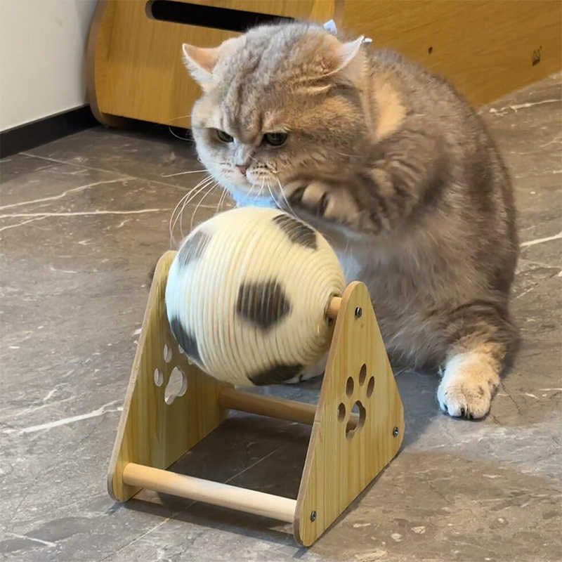 Grattoir Vertical en Bois pour Chat