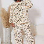 Pyjama en Flanelle à Motif Léopard – Ensemble 2 pièces (Grande Taille Femme)