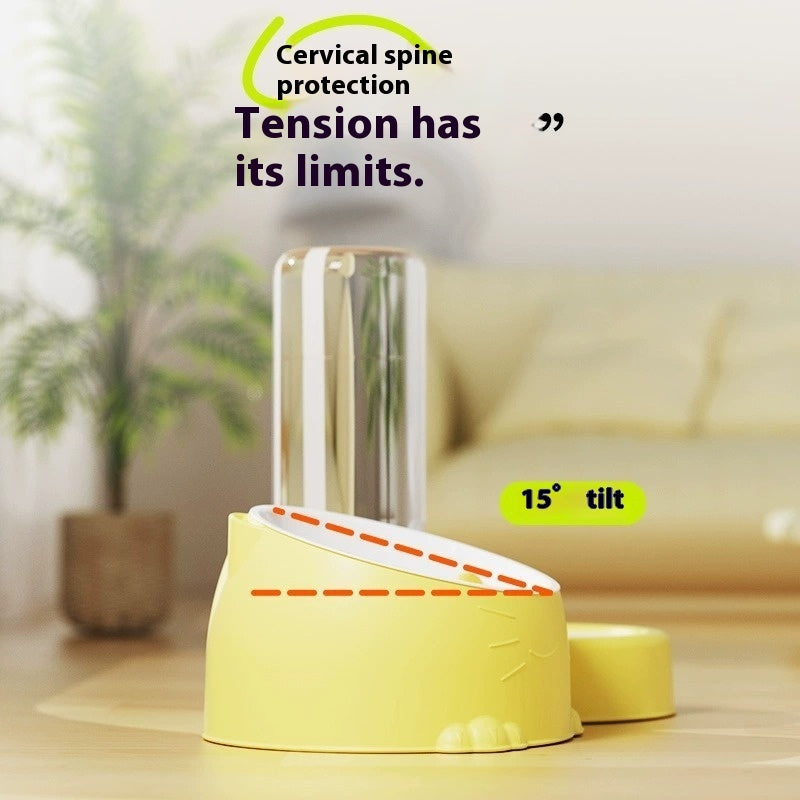 Gamelle Double Automatique – Inox & Céramique pour Eau & Nourriture