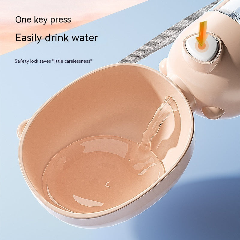 Bouteille d'Eau Portable pour Chien avec Bol Intégré