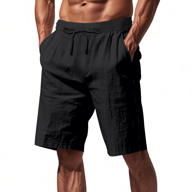 Short Homme en Lin Uni – Léger et Confortable