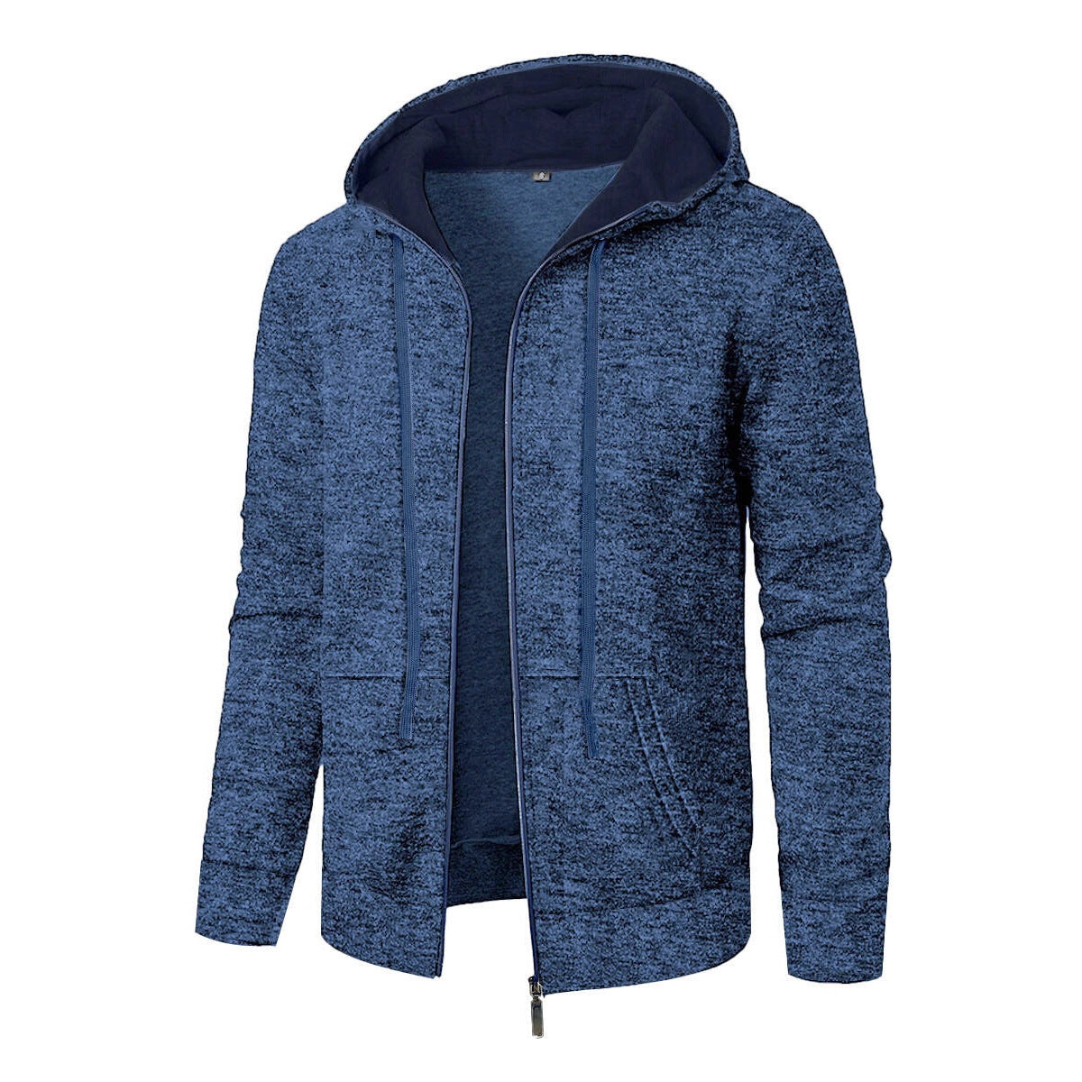 Manteau à Capuche Homme en Jacquard – Élégance et Confort