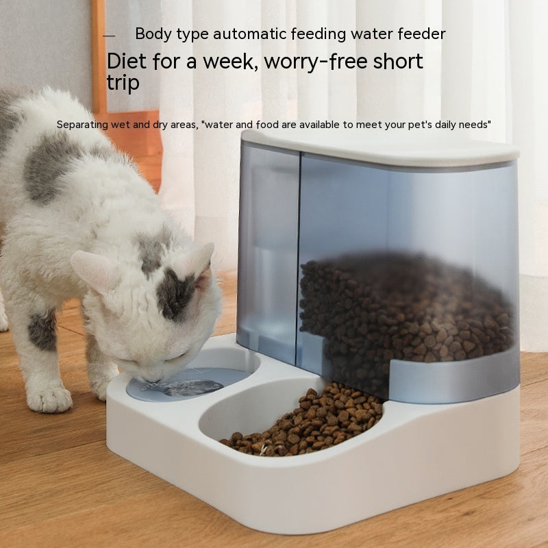 Distributeur Automatique de Croquettes et Eau – Gravité pour Chiens et Chats