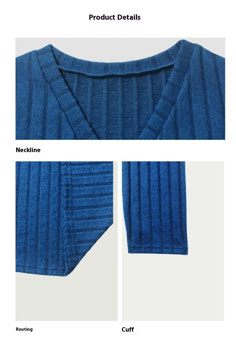 Pull Manches Longues et Col en V