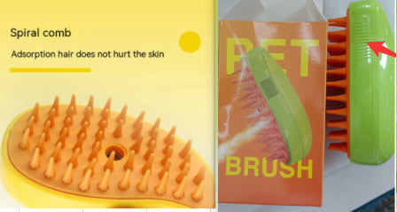 Brosse à Vapeur 3 en 1 pour Chiens & Chats – Démêlage, Massage & Entretien Facile