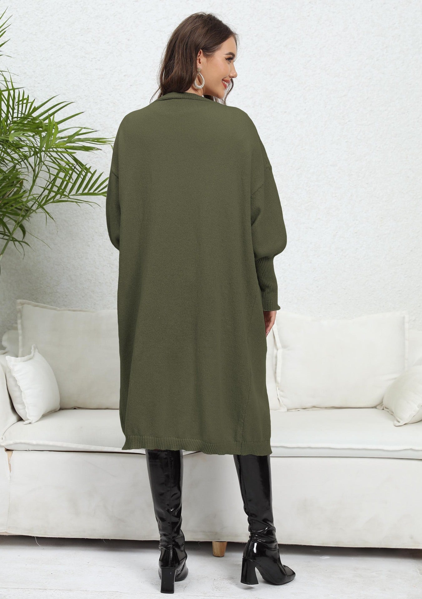 Cardigan à Motif Cœur – Style Décontracté et Tendance