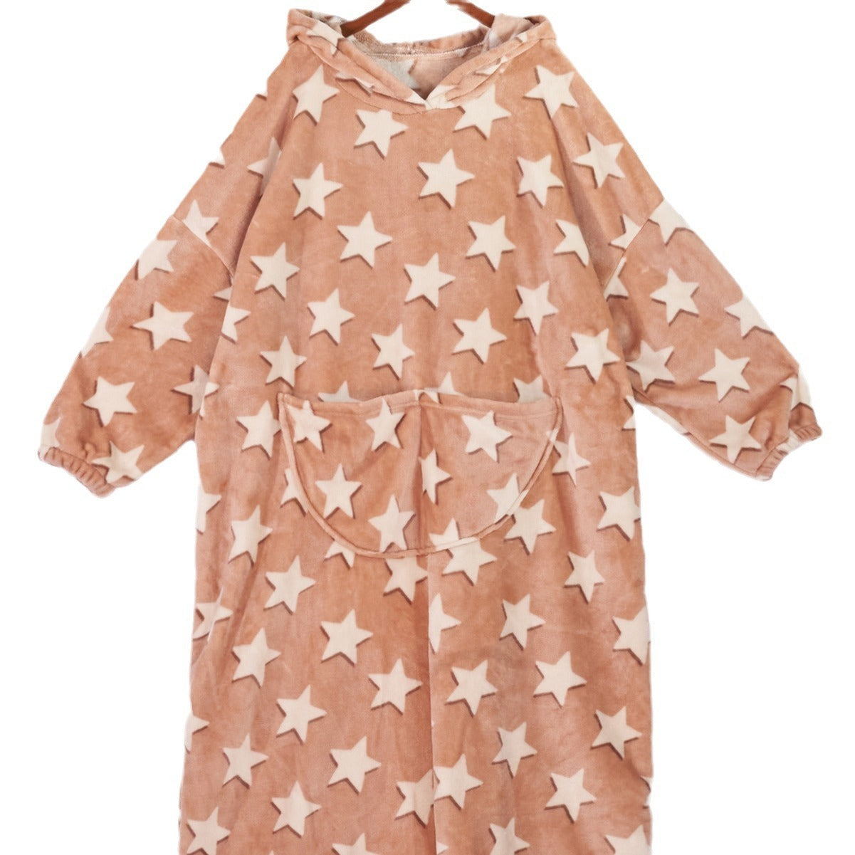 Chemise de Nuit Femme en Flanelle à Capuche – Confort & Chaleur Hiver ( Grande Taille )