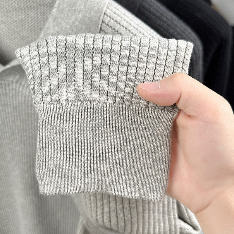 Polo Manche Longues à Col Ciseaux Homme – Élégance et Confort